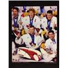 Image 1 : TEAM CANADA GOLD MEDAL 16" X 20" PHOTO W/ ED JOVANOWSKI AUTOGRAPH