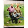 Image 1 : TIGER WOODS, THE KING & THE BEAR 20" X 24" CANVAS ART BY JIANHONG