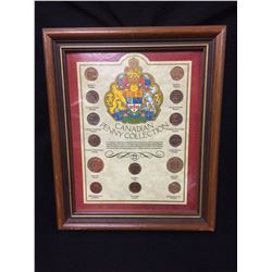 COLLECTIBLE CANADIAN PENNY COLLECTION (FRAMED)