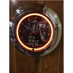 HARLEY DAVIDSON NEON WALL CLOCK