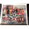 Image 1 : MICHAEL JORDAN 20" X 24" CANVAS ART BY JIANGHONG