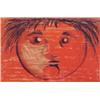 Image 1 : Enrico Baj (b. 1924) Italian, RED FACE, c. 1958, color lithograph, signed in pencil, from the n...