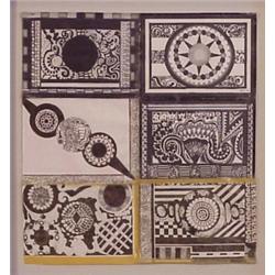 Anthony Veit Belfils (20th Century) American, ABSTRACT BLACK AND WHITE, six 8 x 11" pen and ink...