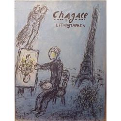 Book: Marc Chagall, LITHOGRAPHS V, 1974-1979, Sorlier, hardbound, dust jacket, very good condit...