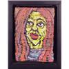 Image 1 : Gus Clark (20th Century) American, WOMAN, acrylic painting on board, 7 1/4 x 5", signed on vers...