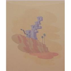 William Crutchfield (b. 1932) American, HELP, 1973, color lithograph, signed in pencil, artist'...