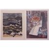 Image 1 : Adolf Dehn (1895-1968) American & Joseph Mugnaini (two), COUNTRY NIGHT, color lithograph, signe...