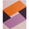 Image 1 : Jules Engel (1915-2003) American, ORANGE, BLACK, LAVENDER, acrylic painting on canvas, 24 x 20"...