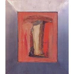 Behzah Hagheri (20th Century), UNTITLED, 1989, acrylic painting on canvas, 10 x 8", signed and...