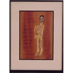 Carol Brennan Jaworski (b. 1940) Californian, WILL I HAVE TO WATCH YOU DIE, 1996, acrylic and c...