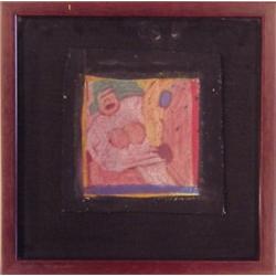 Carol Brennan Jaworski (b. 1940) Californian, I MUST ALLOW, acrylic painting on unstretched can...