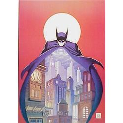 Bob Kane (b. 1921) American, NIGHT VIGIL OVER GOTHAM, 1991, color lithograph, signed in pencil,...