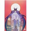 Image 1 : Bob Kane (b. 1921) American, NIGHT VIGIL OVER GOTHAM, 1991, color lithograph, signed in pencil,...