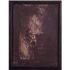 Image 1 : M'liz Keefe (20th Century) American, SCAR #1, oil, tar and sand on canvas?, 24 x 18", framed. $...