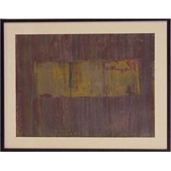 M'liz Keefe (20th Century) American, HOW MUCH HE ENVIED, acrylic painting on paper or board, 18...