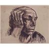 Image 1 : Kathe Kollwitz (1867-1945) German, SELF PORTRAIT, etching, Becke Edition (blindstamp), image 8...