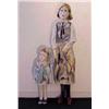 Image 1 : Jim Lawrence (20th Century) American (two), MOTHER AND CHILD (two figures), acrylic painted car...