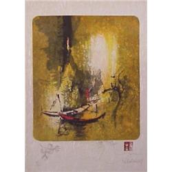 LeBaDang (b. 1922) Vietnamese/French, HORSE, color lithograph on Japan paper, signed in pencil,...