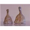 Image 1 : Mekong Lim (20th Century) (two), COUPLE (Off-white), a pair of glazed ceramic sculptures, 8 & 5...