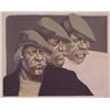 Image 1 : Aldo Luongo (b. 1940) Argentinean, HAWK GENERATION, color lithograph, signed in pencil, from th...
