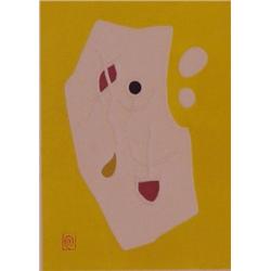 Haku Maki (b. 1924) Japanese, POEM 71-79, color intaglio print, signed in pencil, from the numb...