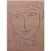 Image 1 : Henri Matisse (1869-1954) French, PORTRAIT FROM POEMS, lithograph, sheet 13 x 9 1/2", from the...