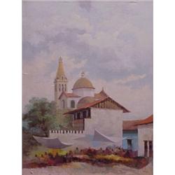 Navarrete (20th Century), CALLEJON DE TAXCO, oil painting on canvas, 16 x 12", signed lower rig...