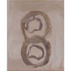 Outsider Art (20th Century), UNTITLED (eight), acrylic wash on board, 10 x 8 1/2", slipped in f...