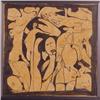 Image 1 : Outsider Art (20th Century) signed Avadman, FIGURES, 1998, acrylic and crayon on paper, 25 x 25...