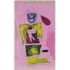 Image 1 : Outsider Art signed SMB, FIGURE (Pink), oil painting on board, 14 1/2 x 8 1/4", signed lower ri...