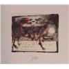 Image 1 : Parra (20th Century) Cuban, CUANDO MUCHOS, 1982, color pastel and pen on paper, 4 x 5", mounted...