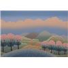 Image 1 : Ivan Rubizan (20th Century) American, COUNTRYSIDE, color screenprint, signed in pencil, from th...
