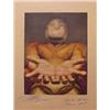 Image 1 : David Siquieros (1896-1974) Mexican, MURAL DETAIL, color print, signed and dated 1954 in ink, s...