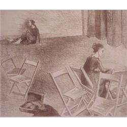 Moses Soyer (1898-1974) French, TWO WOMAN, lithograph, signed in pencil, numbered edition 70 (s...