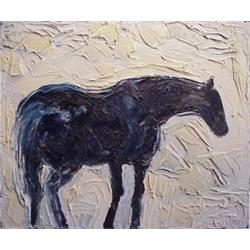 Theodore Waddell (b. 1941) American, HORSE #22, 1986, oil painting on canvas, 30 x 36 , signed...