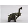 Image 3 : Chinese Green Hardstone Carved Elephant Statue