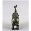 Image 4 : Chinese Green Hardstone Carved Elephant Statue