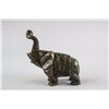 Image 5 : Chinese Green Hardstone Carved Elephant Statue