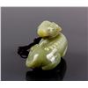 Image 2 : Chinese Russet and Green Jade Carved Beast Toggle