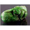 Image 4 : Burma Green and Russet Jadeite Carved Toggle