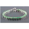 Image 6 : Set of Emerald Earrings & Bracelet CRV $2242