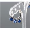 Image 4 : Set of Tanzanite Ring & Sapphire Earrings