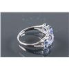 Image 7 : Set of Tanzanite Ring & Sapphire Earrings