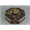 Image 1 : Chinese Gilt Black Lacquer Box w/ Ji Xiang Tang Mk