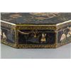 Image 4 : Chinese Gilt Black Lacquer Box w/ Ji Xiang Tang Mk