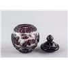 Image 3 : Chinese Purple Peking Glass Pot with Cover