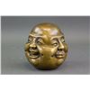 Image 2 : Chinese Bronze Four-Face Figure Head with Mark