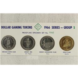 1966 SERIES DOLLAR GAMING TOKENS GROUP 5