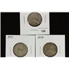 Image 1 : 1946,47 & 48 CANADA SILVER 25 CENTS