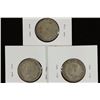 Image 2 : 1946,47 & 48 CANADA SILVER 25 CENTS